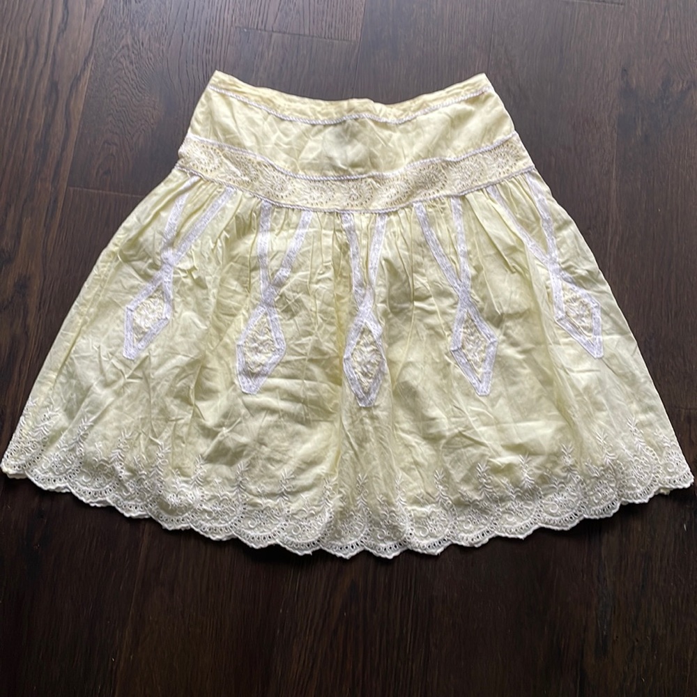 Lithe by Anthropologie Eyelet Lace Skirt